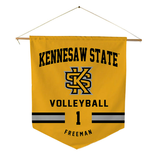 Kennesaw - NCAA Women's Volleyball : Leah Freeman - Pennant - 18" x 21"-0