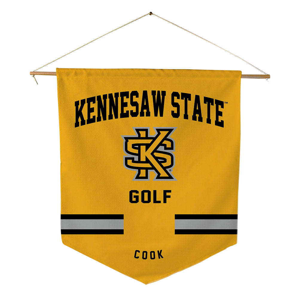 Kennesaw - NCAA Men's Golf : Shaun Cook - Pennant - 18" x 21"-0