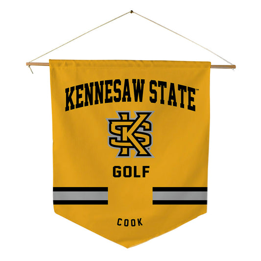 Kennesaw - NCAA Men's Golf : Shaun Cook - Pennant - 18" x 21"-0