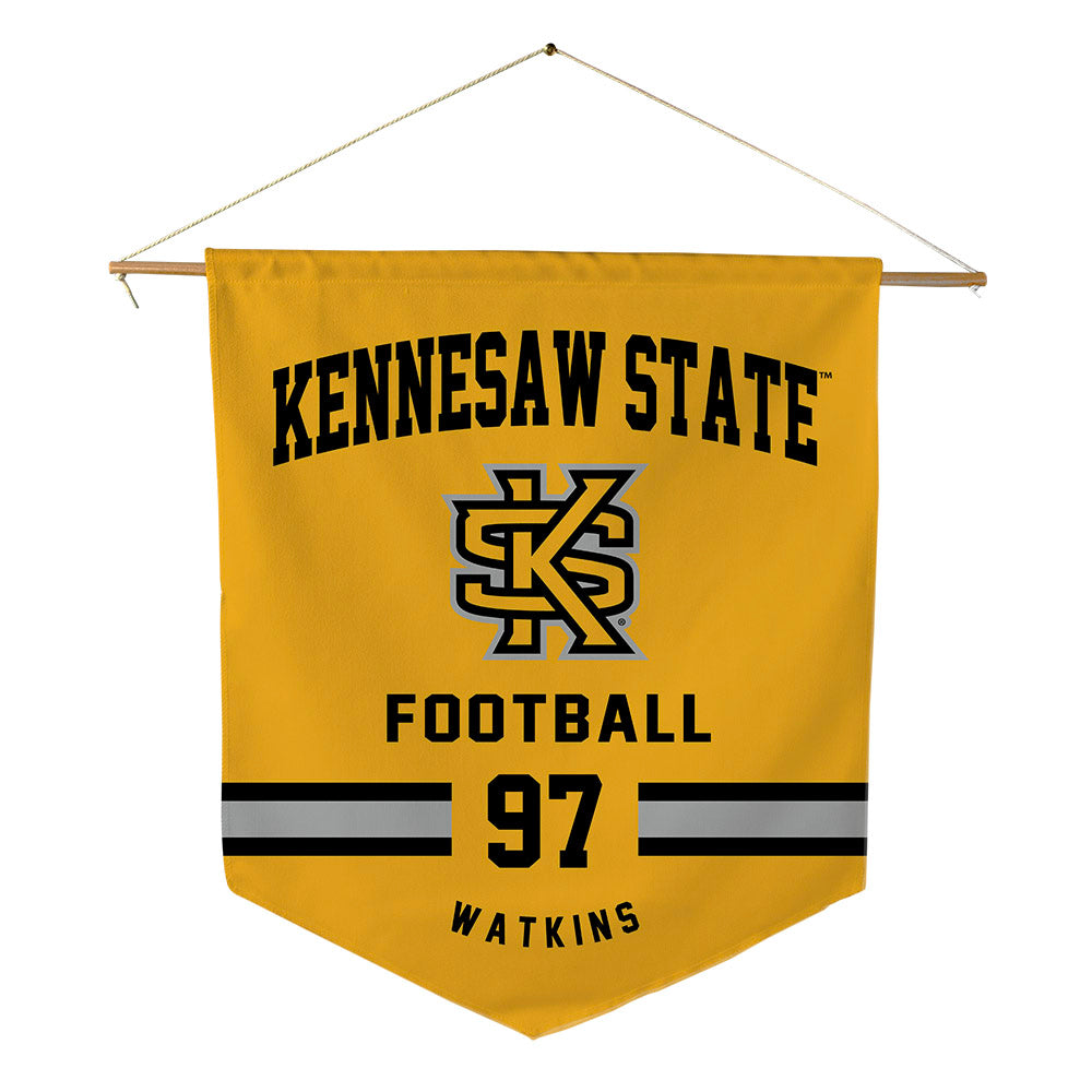 Kennesaw - NCAA Football : Adam Watkins - Pennant - 18" x 21"-0