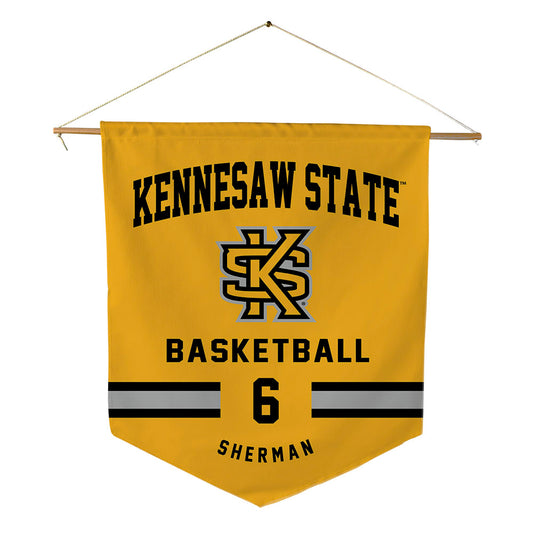 Kennesaw - NCAA Men's Basketball : Frankquon Sherman - Pennant - 18" x 21"-0