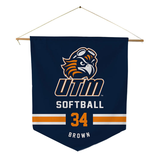 UT Martin - NCAA Softball : Emily Brown - Pennant - 18" x 21"-0