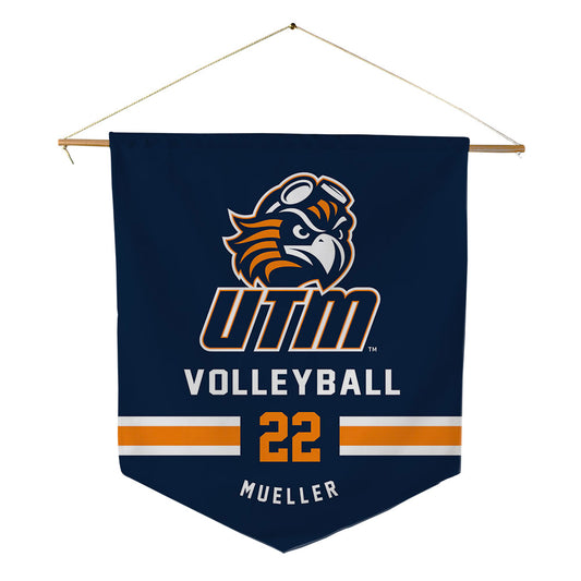 UT Martin - NCAA Women's Volleyball : Carly Mueller - Pennant - 18" x 21"-0