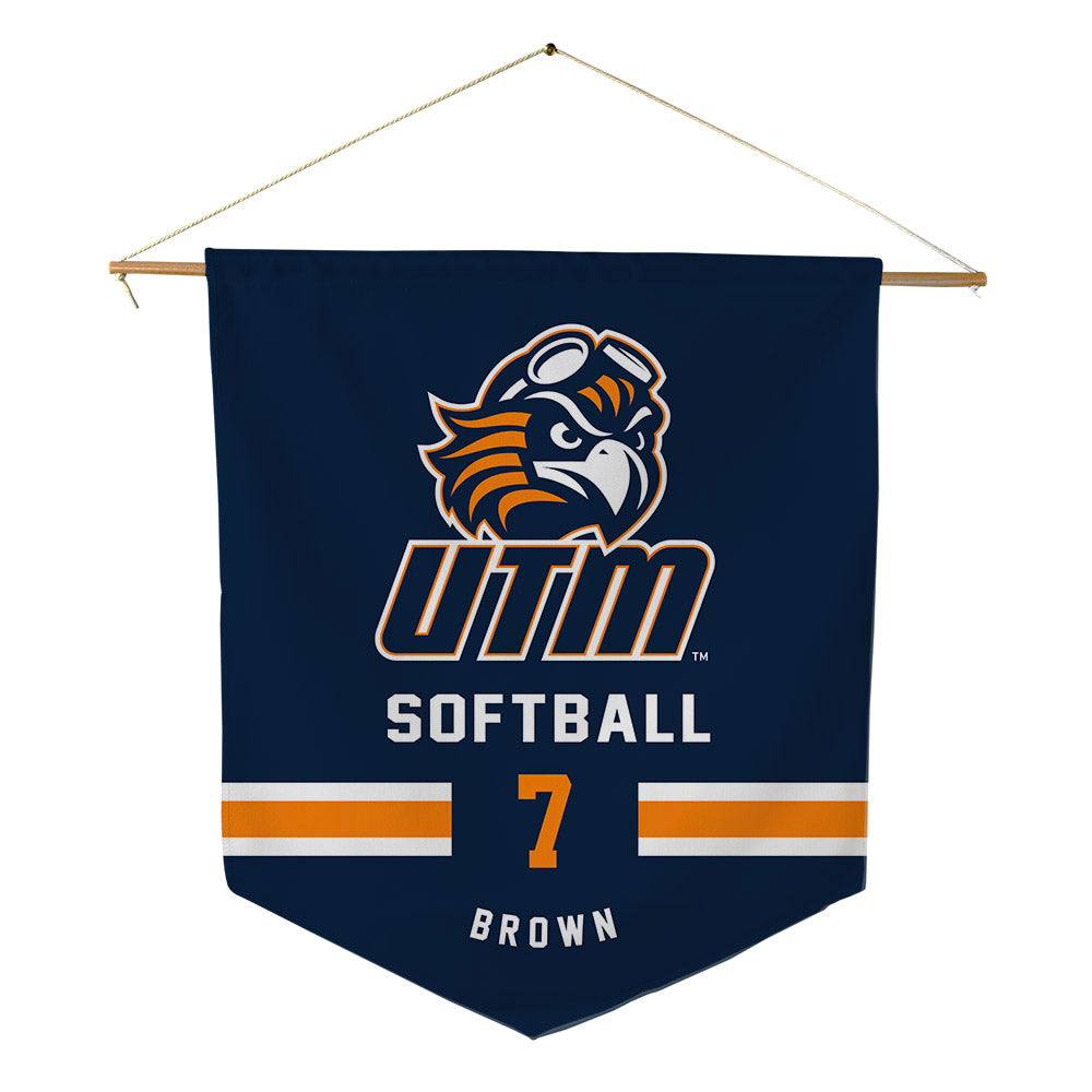 UT Martin - NCAA Softball : Kyrsten Brown - Pennant - 18" x 21"-0