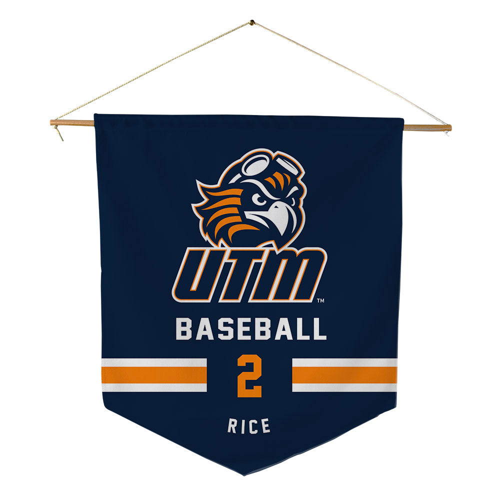 UT Martin - NCAA Baseball : Zac Rice - Pennant - 18" x 21"-0