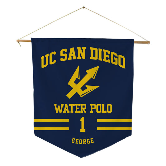 UCSD - NCAA Men's Water Polo : Parker George - Pennant - 18" x 21"-0