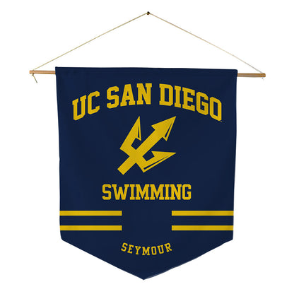 UCSD - NCAA Men's Swimming : William Seymour - Pennant - 18" x 21"-1