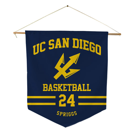 UCSD - NCAA Women's Basketball : Kayanna Spriggs - Pennant - 18" x 21"-0
