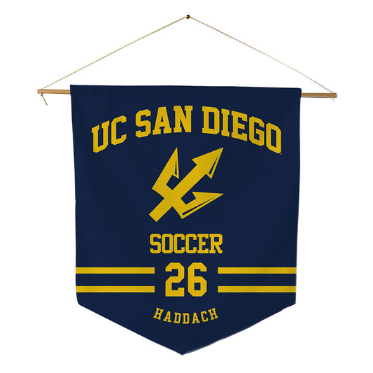 UCSD - NCAA Women's Soccer : Nadira Haddach - Pennant - 18" x 21"-0