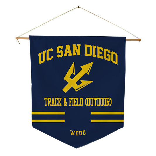 UCSD - NCAA Men's Track & Field : Kyle Wood - Pennant - 18" x 21"-0
