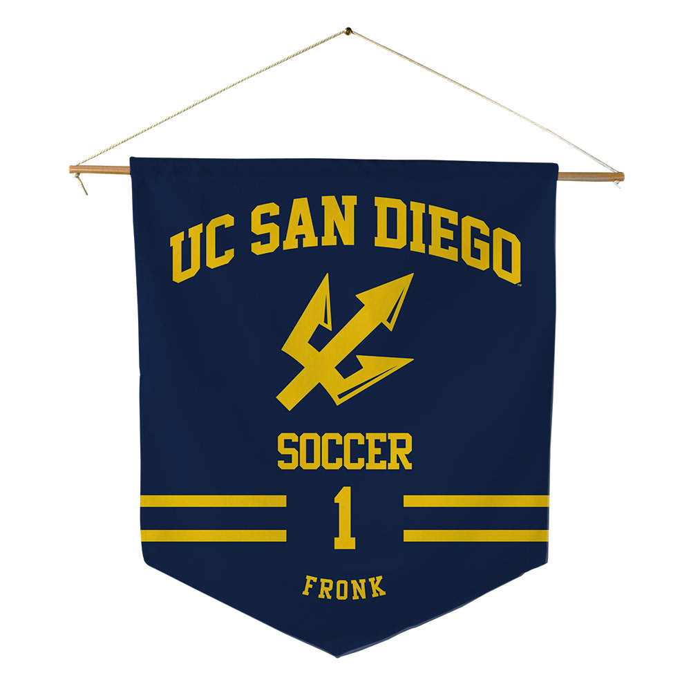 UCSD - NCAA Women's Soccer : Ginny Fronk - Pennant - 18" x 21"-0