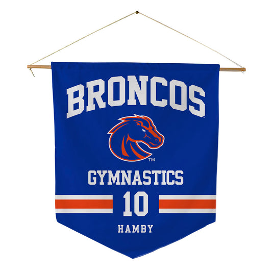Boise State - NCAA Women's Gymnastics : Kylee Hamby - Pennant - 18" x 21"-0