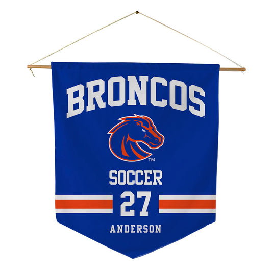 Boise State - NCAA Women's Soccer : Oakley Anderson - Pennant - 18" x 21"-0