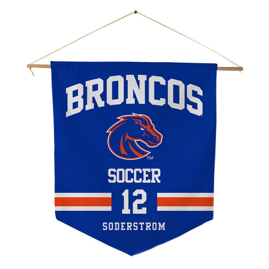 Boise State - NCAA Women's Soccer : Kayla Soderstrom - Pennant - 18" x 21"-0