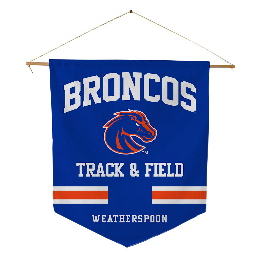Boise State - NCAA Men's Track & Field : Raekwon Weatherspoon - Pennant - 18" x 21"-0