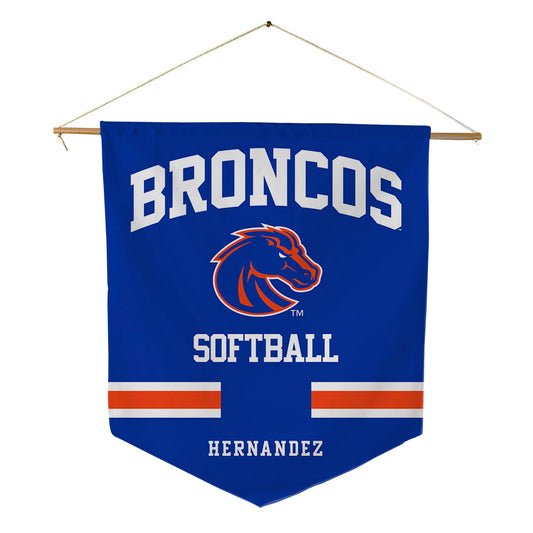 Boise State - NCAA Softball : Ashley Hernandez - Pennant - 18" x 21"-0