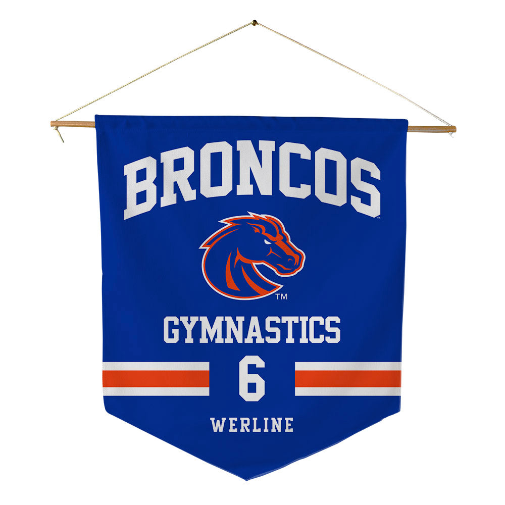Boise State - NCAA Women's Gymnastics : Mahleea Werline - Pennant - 18" x 21"-0