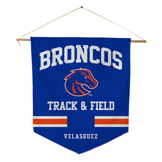 Boise State - NCAA Men's Track & Field : Coco Velasquez - Pennant - 18" x 21"-0