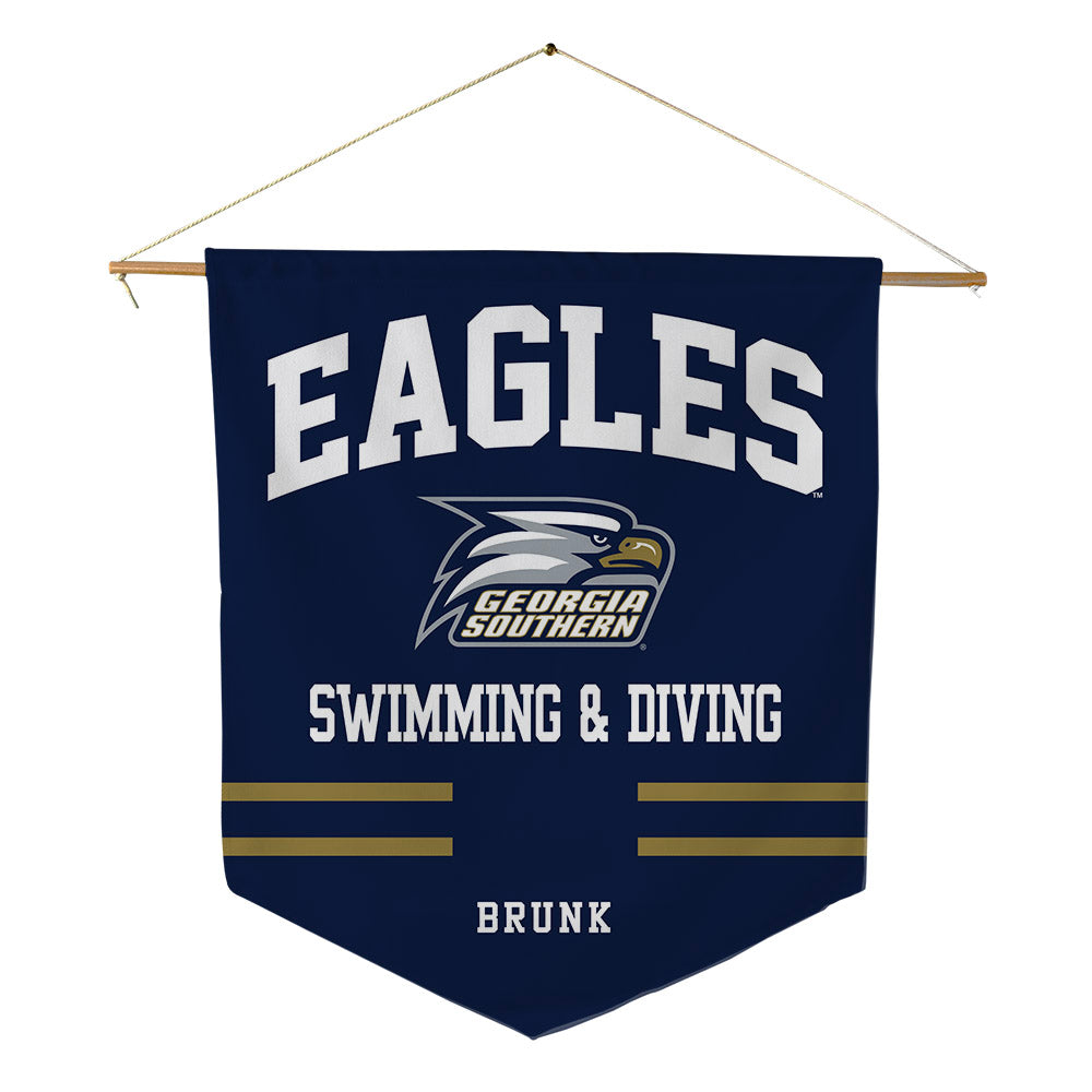 Georgia Southern - NCAA Women's Swimming & Diving : Grace Brunk - Pennant - 18" x 21"-0