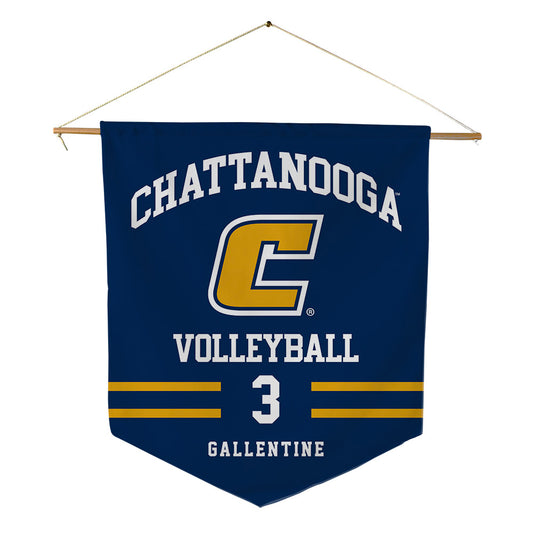 UTC - NCAA Women's Volleyball : Paige Gallentine - Pennant - 18" x 21"-0
