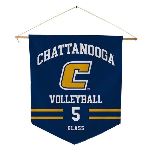 UTC - NCAA Women's Volleyball : Jordin Glass - Pennant - 18" x 21"-0