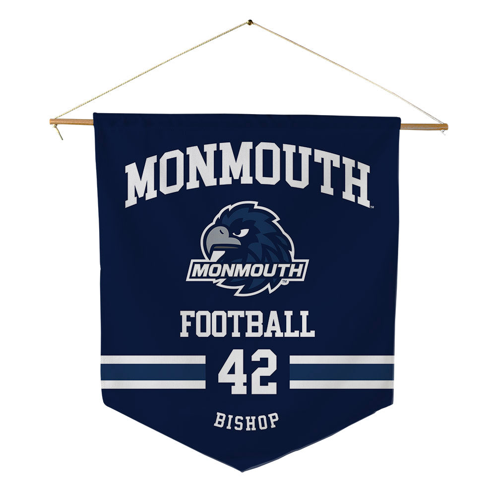 Monmouth - NCAA Football : Isaiah Bishop - Pennant - 18" x 21"-0