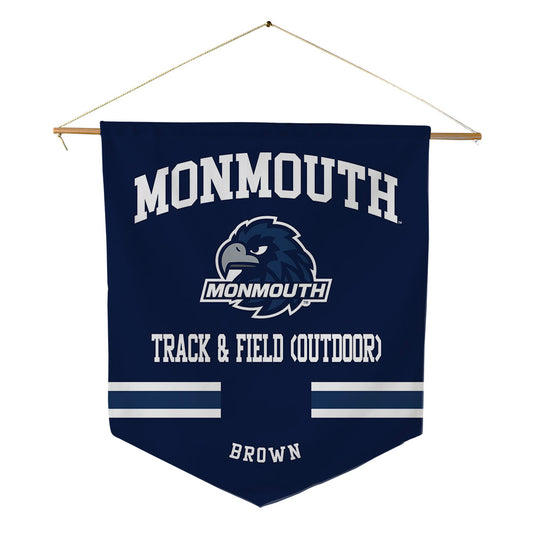 Monmouth - NCAA Men's Track & Field : D'Maari Brown - Pennant - 18" x 21"-0