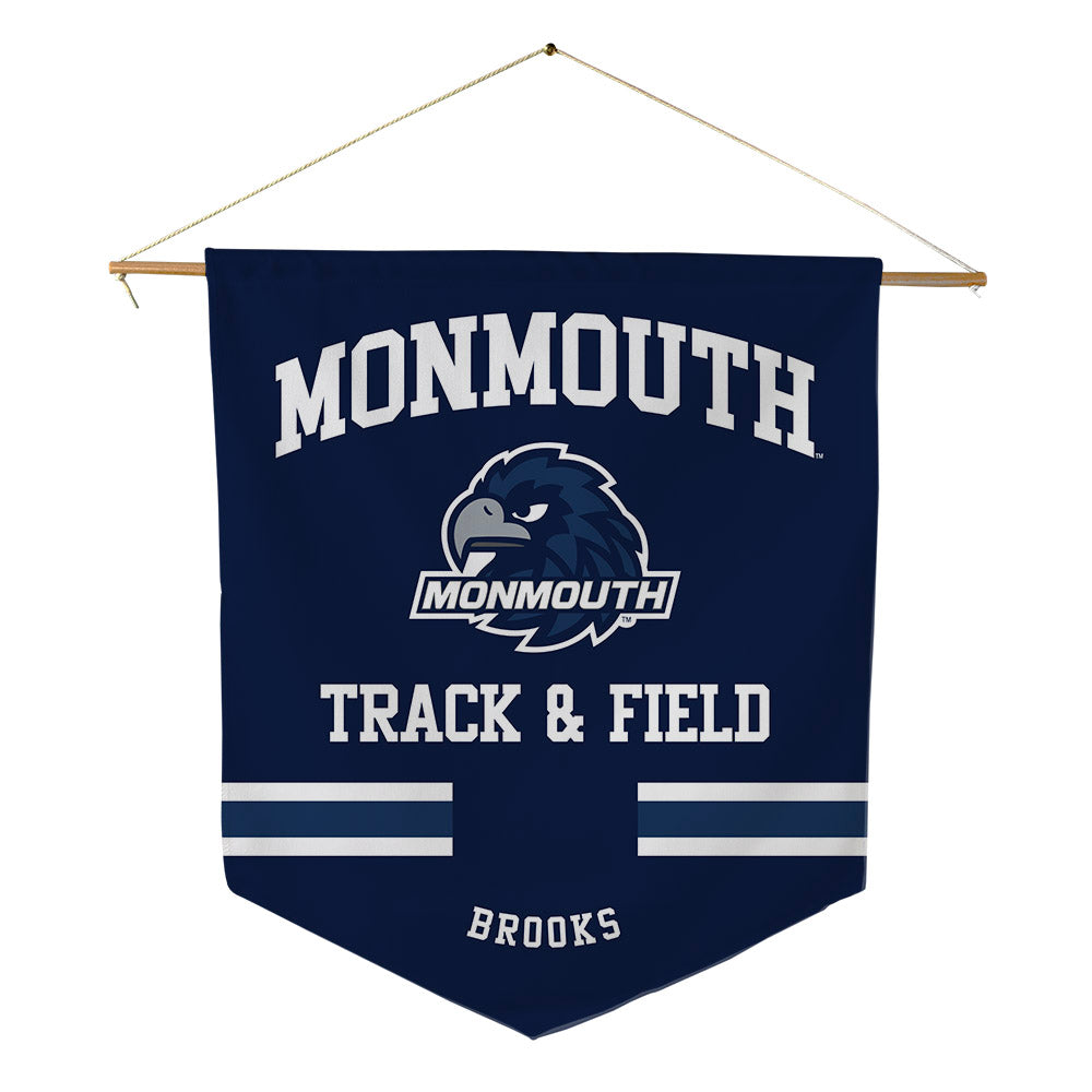 Monmouth - NCAA Men's Track & Field : AJ Brooks - Pennant - 18" x 21"-0
