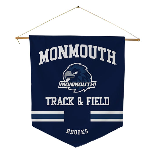Monmouth - NCAA Men's Track & Field : AJ Brooks - Pennant - 18" x 21"-0