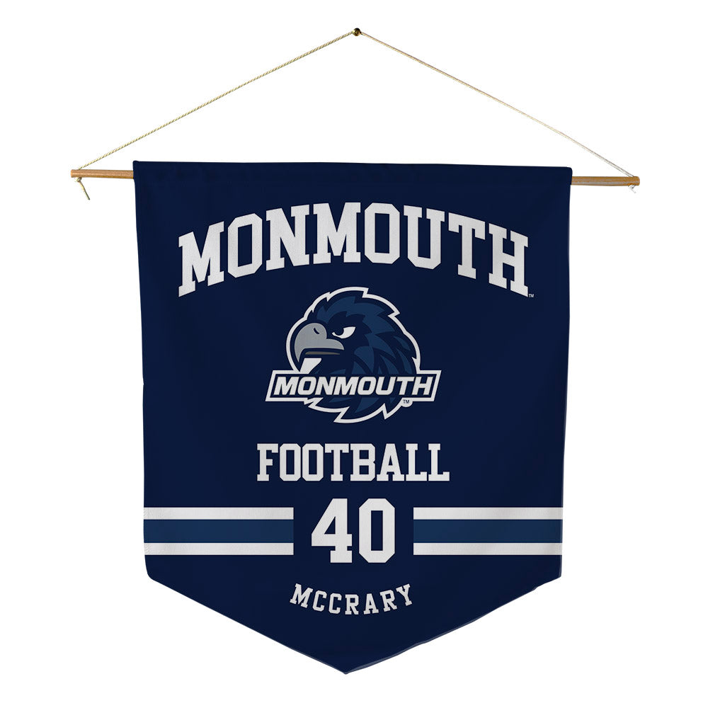 Monmouth - NCAA Football : Damir McCrary - Pennant - 18" x 21"-0