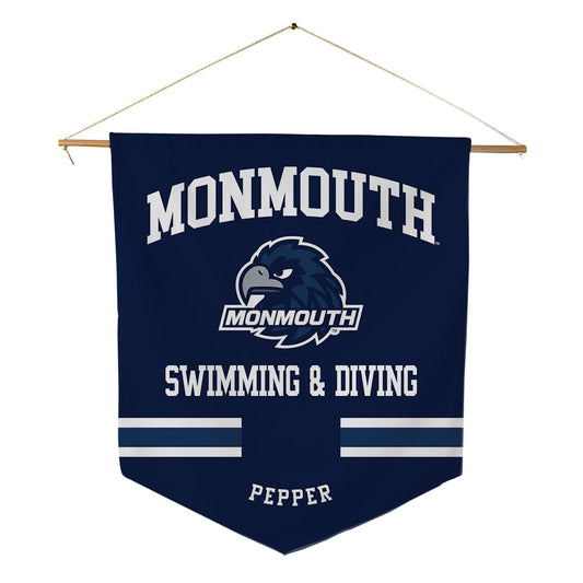 Monmouth - NCAA Women's Swimming & Diving : Corinne Pepper - Pennant - 18" x 21"-0