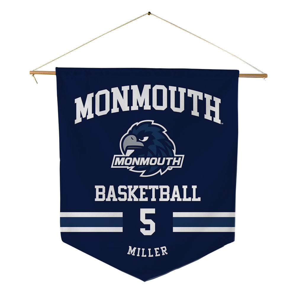 Monmouth - NCAA Men's Basketball : Corey Miller - Pennant - 18" x 21"-0
