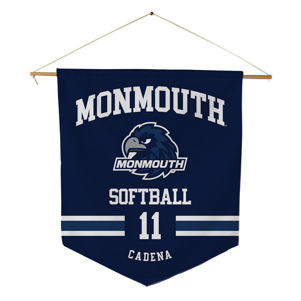Monmouth - NCAA Softball : Jayla Cadena - Pennant - 18" x 21"-0