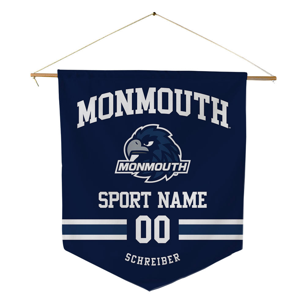 Monmouth - NCAA Women's Rowing : Lorelei Schreiber - Pennant - 18" x 21"-0