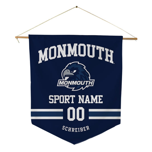 Monmouth - NCAA Women's Rowing : Lorelei Schreiber - Pennant - 18" x 21"-0
