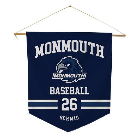 Monmouth - NCAA Baseball : Andrew Schmid - Pennant - 18" x 21"-0
