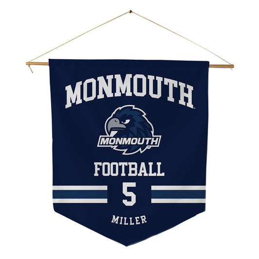 Monmouth - NCAA Football : Dymere Miller - Pennant - 18" x 21"-0