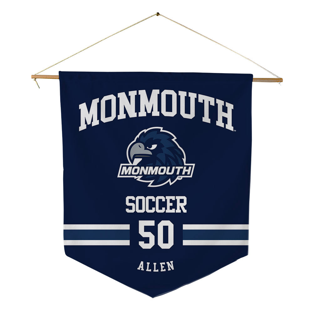 Monmouth - NCAA Men's Soccer : Braedan Allen - Pennant - 18" x 21"-0