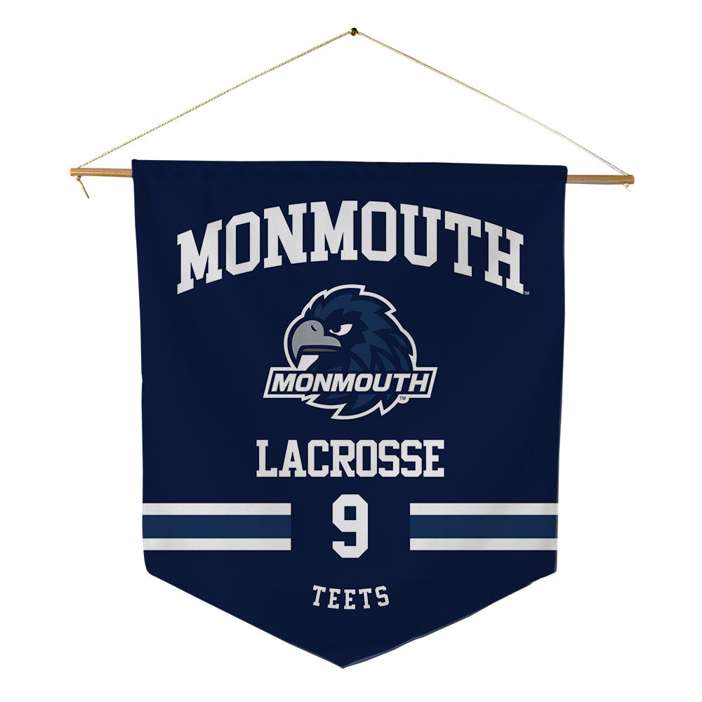 Monmouth - NCAA Men's Lacrosse : Nicholas Teets - Pennant - 18" x 21"-0