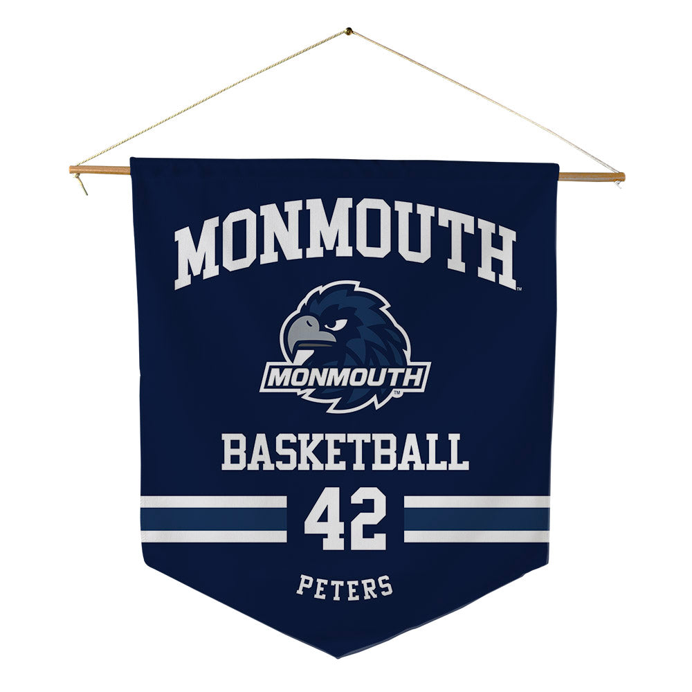 Monmouth - NCAA Men's Basketball : Quinn Peters - Pennant - 18" x 21"-0