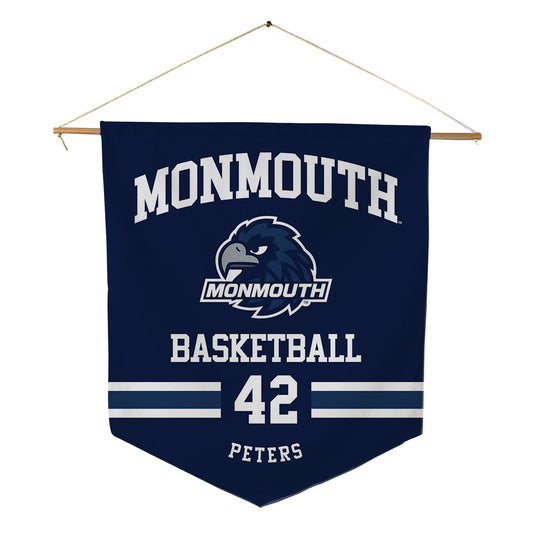 Monmouth - NCAA Men's Basketball : Quinn Peters - Pennant - 18" x 21"-0