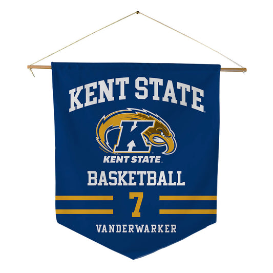 Kent State - NCAA Men's Basketball : Landon Vanderwarker - Pennant - 18" x 21"-0