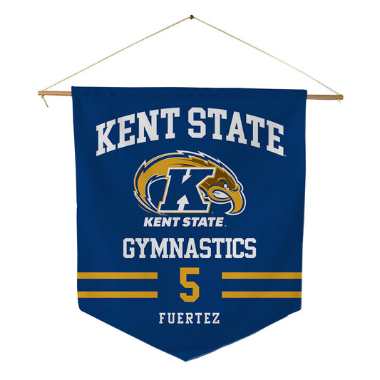 Kent State - NCAA Women's Gymnastics : Dani Fuertez - Pennant - 18" x 21"-0
