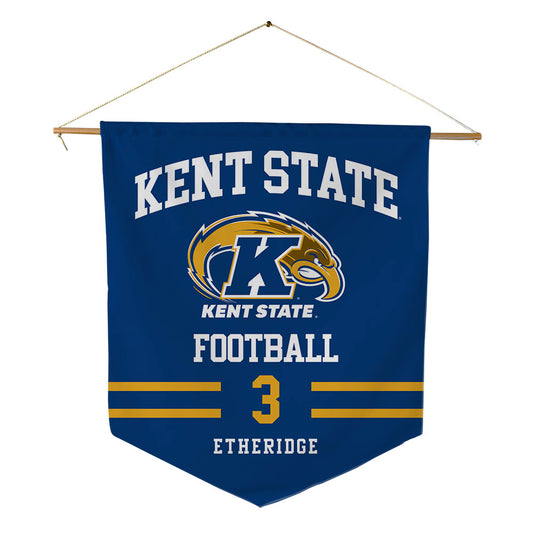 Kent State - NCAA Football : JayJay Etheridge - Pennant - 18" x 21"-0