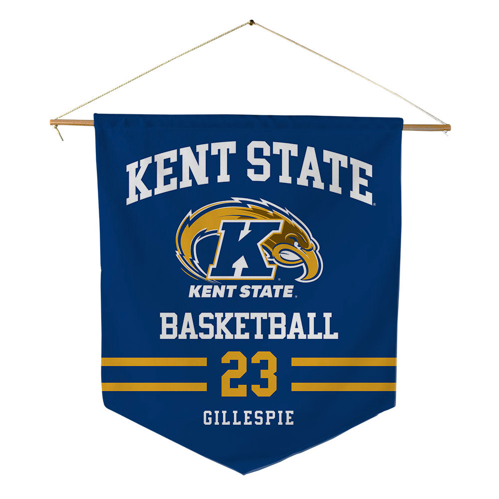 Kent State - NCAA Men's Basketball : Delrecco Gillespie - Pennant - 18" x 21"-0