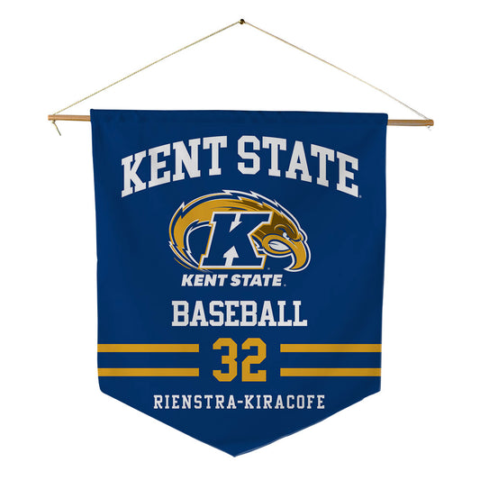 Kent State - NCAA Baseball : Micah Rienstra-Kiracofe - Pennant - 18" x 21"-0
