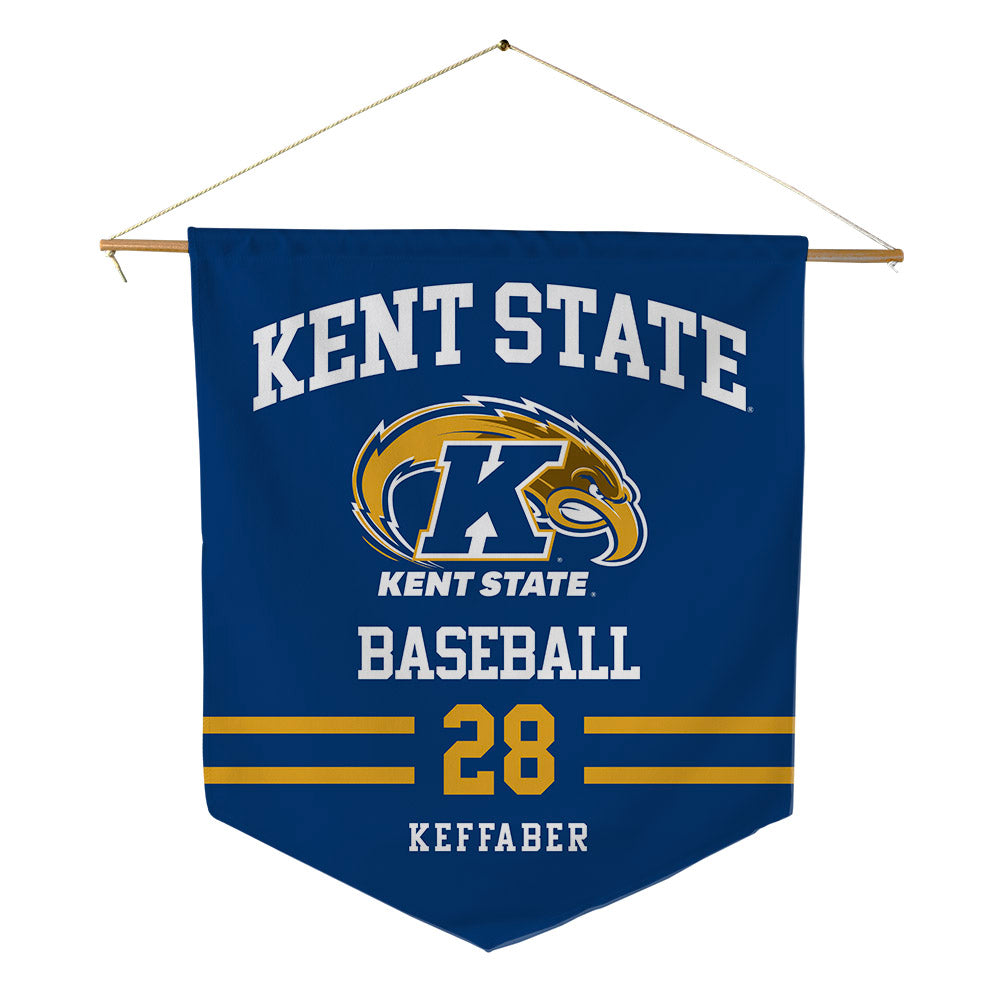 Kent State - NCAA Baseball : Grant Keffaber - Pennant - 18" x 21"-0