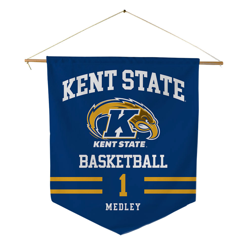Kent State - NCAA Men's Basketball : Cian Medley - Pennant - 18" x 21"-0