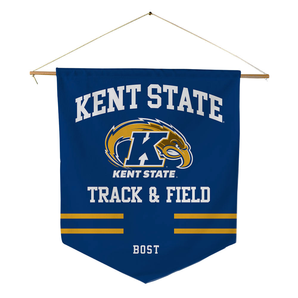 Kent State - NCAA Men's Track & Field : Caleb Bost - Pennant - 18" x 21"-0