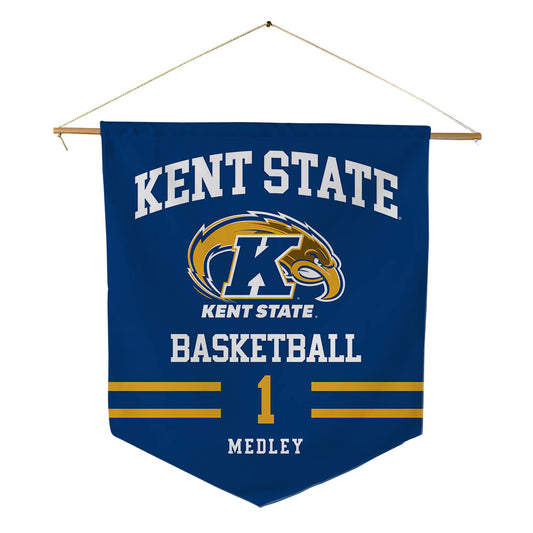Kent State - NCAA Men's Basketball : Cian Medley - Pennant - 18" x 21"-0